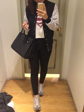 「cotton on」｜「アイテム（スニーカー）」を使った、SZE🌸さん（レディース・161cm）の秋コーディネート