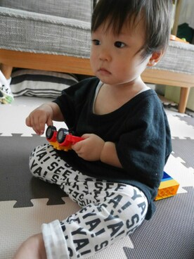 「LEGO（レゴ）のアイテム（おもちゃ）」を使った、R☺︎さん（キッズ・80cm）の秋コーディネート