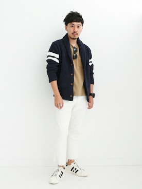 「ショールカーディガン」｜Sonny Label MENSさん（メンズ・174cm）の秋コーディネート