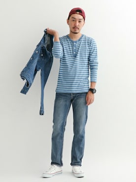 「URBAN RESEARCH Sonny Label（アーバンリサーチサニーレーベル）のアイテム（キャップ）」を使った、Sonny Label MENSさん（メンズ・174cm）の秋コーディネート
