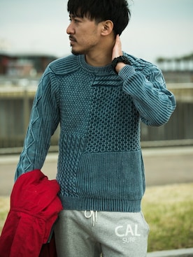 「URBAN RESEARCH Sonny Label（アーバンリサーチサニーレーベル）のアイテム（マウンテンパーカー）」を使った、Sonny Label MENSさん（メンズ・174cm）の冬コーディネート