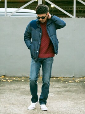 「URBAN RESEARCH Sonny Label（アーバンリサーチサニーレーベル）のアイテム（ダウンジャケット/コート）」を使った、Sonny Label MENSさん（メンズ・174cm）の冬コーディネート