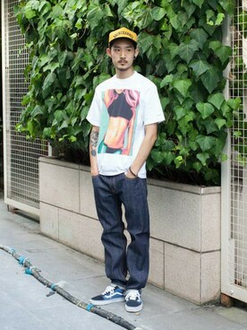 「Back Channel（バックチャンネル）のアイテム（アクセサリー）」を使った、【BACKWOODS BOROUGH】Miyamotoさん（メンズ・173cm）の秋コーディネート