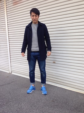 「JOURNAL STANDARD（ジャーナルスタンダード）のアイテム（トレンチコート）」を使った、syunsukeさん（メンズ・177cm）の冬コーディネート