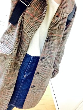 「flower」｜「アイテム（チェスターコート）」を使った、す  ず  ＊さん（レディース・148cm）の冬コーディネート