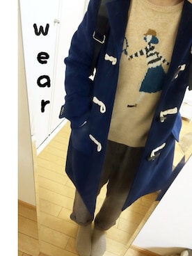 「ナチュラル」｜「アイテム（ダッフルコート）」を使った、す  ず  ＊さん（レディース・148cm）の冬コーディネート