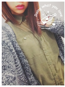 「LOVE」｜「アイテム（ダッフルコート）」を使った、Vanessa. Saさん（レディース・164cm）の冬コーディネート