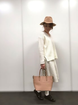 「アイテム（ドレスシューズ）」を使った、guchicoさん（レディース・160cm）の春コーディネート