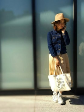 「ELFORBR（エルフォーブル）のアイテム」を使った、guchicoさん（レディース・160cm）の春コーディネート