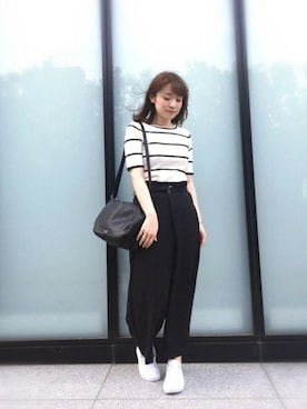 「HITCH HIKE MARKET（ヒッチハイクマーケット）のアイテム」を使った、guchicoさん（レディース・160cm）の夏コーディネート