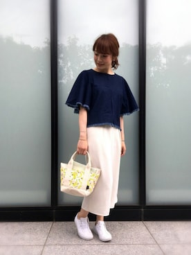 「PLST（プラステ）のアイテム」を使った、guchicoさん（レディース・160cm）の夏コーディネート