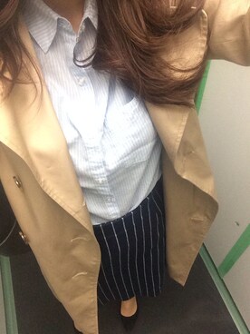 「N.（N. Natural Beauty Basic）（エヌエヌナチュラルビューティーベーシック）のアイテム（トレンチコート）」を使った、choeさん（レディース・163cm）の春コーディネート