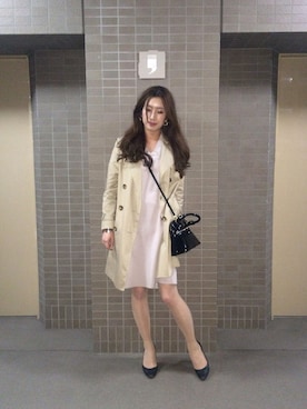 「N.（N. Natural Beauty Basic）（エヌエヌナチュラルビューティーベーシック）のアイテム（トレンチコート）」を使った、choeさん（レディース・163cm）の春コーディネート