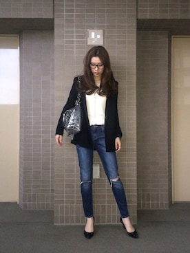 「TOCCA（トッカ）のアイテム（トップス）」を使った、choeさん（レディース・163cm）の春コーディネート