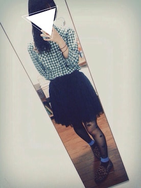 「topic luxe（トピックラックス）のアイテム（スカート）」を使った、クスハラさん（レディース・156cm）の秋コーディネート