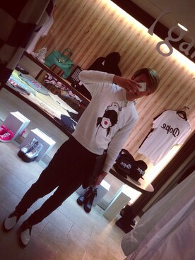 「G.V.G.V.（ジーヴィージーヴィー）のアイテム（スウェット）」を使った、wish...さん（メンズ・173cm）の春コーディネート