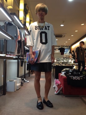 「UNIF（ユニフ）のアイテム（バッグ）」を使った、wish...さん（メンズ・173cm）の春コーディネート