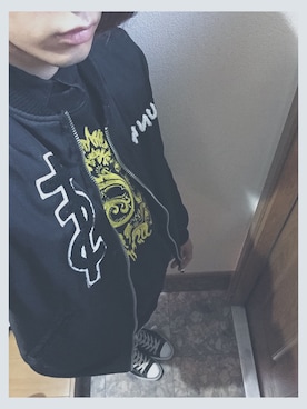 「UNIF（ユニフ）のアイテム（ブルゾン）」を使った、wish...さん（メンズ・173cm）の冬コーディネート