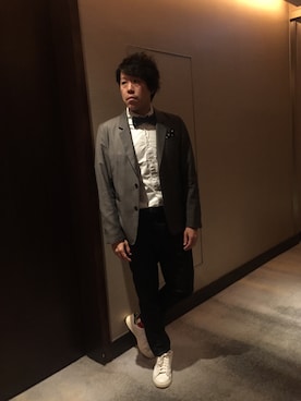 「RAGEBLUE（レイジブルー）のアイテム（フォーマルスーツ/小物）」を使った、kidlaiさん（メンズ・166cm）の冬コーディネート