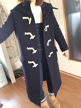 「unglid（アングリッド）のアイテム（サロペット/オーバーオール）」を使った、さとみさん（レディース・154cm）の冬コーディネート