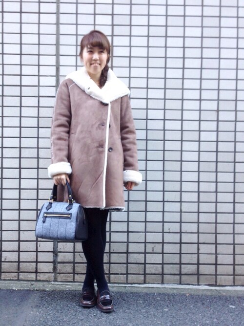 Rinajour (リナジュール）　フェイクムートンビッグフードコート　(9950)