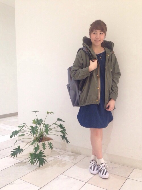 Rinajour (リナジュール）　ドルマンモッズコート　(9950)