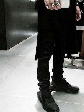 「DRKSHDW by RICK OWENS（ダークシャドウ バイ リックオウエンス）のアイテム（タンクトップ）」を使った、Zephさん（メンズ・169cm）の夏コーディネート