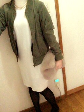 「muse muse（ミューズミューズ）のアイテム（ジャケット/アウター）」を使った、みーち。さん（レディース・166cm）の冬コーディネート