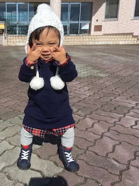 saku_chanさん（キッズ・80cm）の秋コーディネート