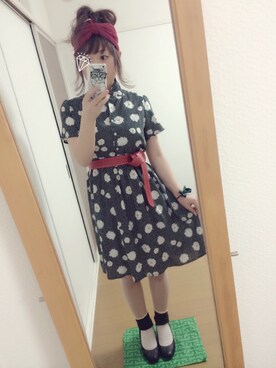 アカネ混柄問さん(レディース・148cm)の夏コーディネート