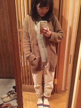 「Dip Drops（Dip Drops）のアイテム（ジャケット/アウター）」を使った、nokkaさん（レディース・152cm）の秋コーディネート