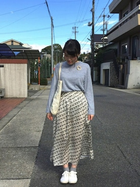 「chambre de charme（シャンブルドゥシャーム）のアイテム（アクセサリー）」を使った、nokkaさん（レディース・152cm）の春コーディネート