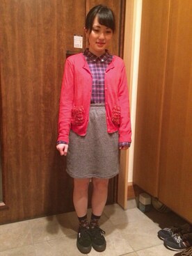 「SUPERGA（スペルガ）のアイテム（シューズ）」を使った、nokkaさん（レディース・152cm）の秋コーディネート