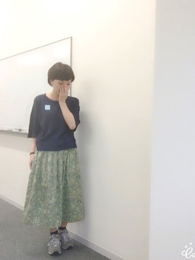 「chambre de charme（シャンブルドゥシャーム）のアイテム（アクセサリー）」を使った、nokkaさん（レディース・152cm）の夏コーディネート