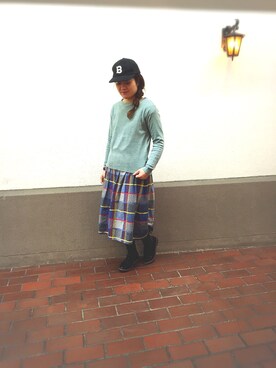 「カシミヤタッチ」｜natsumiさん（レディース・164cm）の冬コーディネート