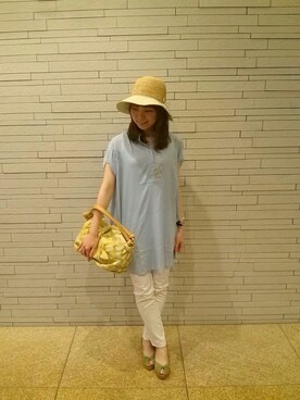 「KATHARINE ROSS（キャサリンロス）のアイテム（サンダル）」を使った、yaesuさん（レディース・157cm）の春コーディネート