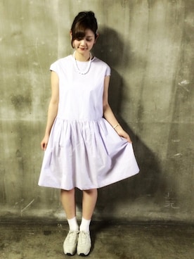 「アイテム（ネックレス）」を使った、yumaさん（レディース・165cm）の春コーディネート