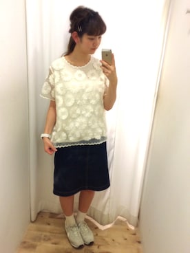 「My Fav. CHILD WOMAN（マイファブチャイルドウーマン）のアイテム」を使った、yumaさん（レディース・165cm）の夏コーディネート