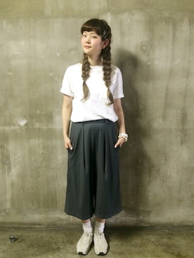 「みつあみ」｜yumaさん（レディース・165cm）の夏コーディネート