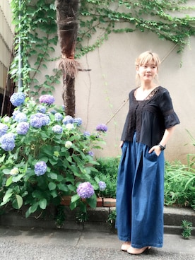 「Repetto（レペット）のアイテム」を使った、yumaさん（レディース・165cm）の夏コーディネート