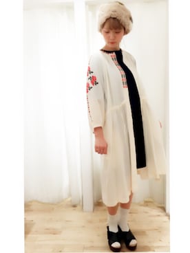 「My Fav. CHILD WOMAN（マイファブチャイルドウーマン）のアイテム」を使った、yumaさん（レディース・165cm）の夏コーディネート