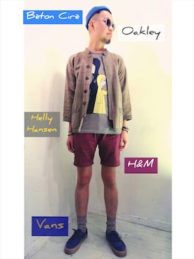 「アイテム（その他アウター）」を使った、Paak Chanさん（メンズ・175cm・30代）の秋コーディネート
