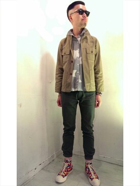 「アイテム（その他アウター）」を使った、Paak Chanさん（メンズ・173cm・30代）の秋コーディネート