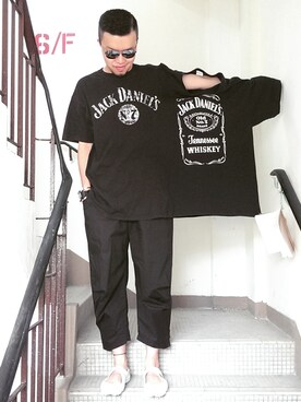 「loose pants」｜Paak Chanさん（メンズ・173cm）の夏コーディネート