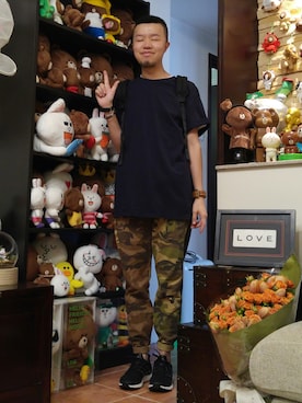 「ultra boost J&D」｜Paak Chanさん（メンズ・173cm）の夏コーディネート