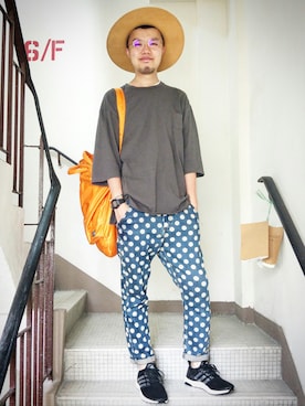 「ultra boost J&D」｜Paak Chanさん（メンズ・173cm）の秋コーディネート