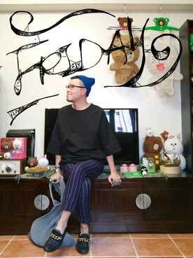 「stripes」｜Paak Chanさん（メンズ・173cm）の秋コーディネート