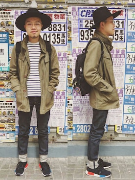 「Epperson Mountaineering（エパーソンマウンテニアリング）のアイテム」を使った、Paak Chanさん（メンズ・172cm）の冬コーディネート