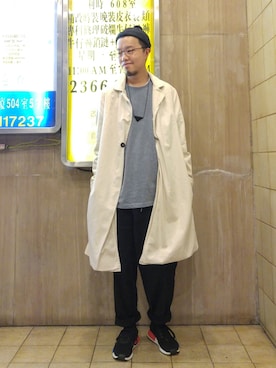 「Sunnyday」｜「アイテム（ジャケット/アウター）」を使った、Paak Chanさん（メンズ・172cm）の春コーディネート