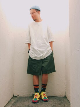 「INSTA PUMP FURY」｜Paak Chanさん（メンズ・172cm）の夏コーディネート